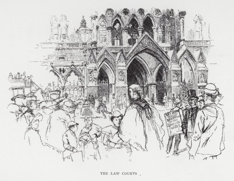 Lagdomstolarna (litho) av Joseph (after) Pennell