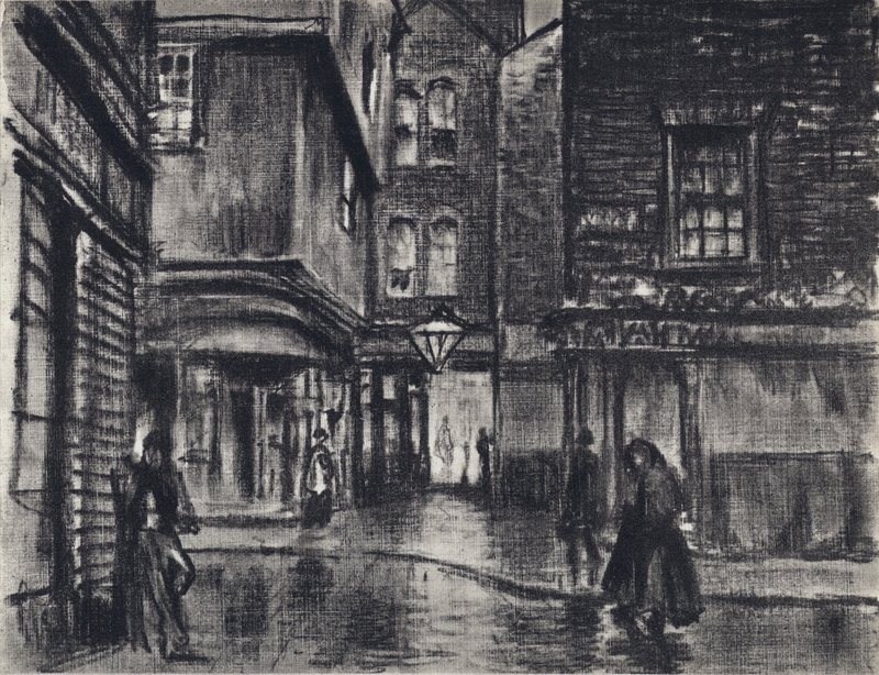 Vanishing London (litho) av Joseph (after) Pennell