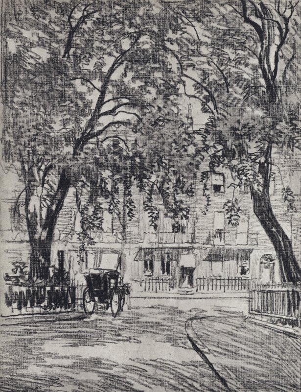 Woburn Square (litho) av Joseph (after) Pennell