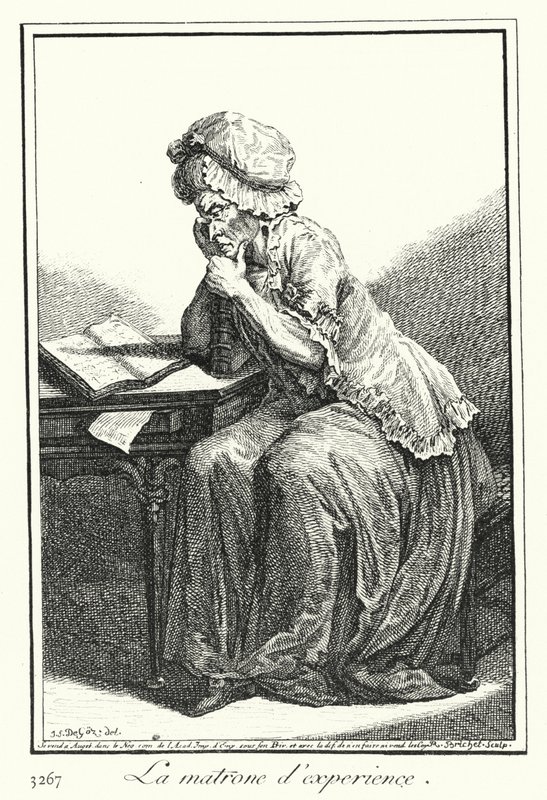 Den erfarna matronen (gravyr) av Joseph Franz von (after) Goez