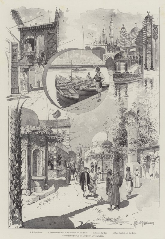 Konstantinopel i London, Olympia av Joseph Holland Tringham