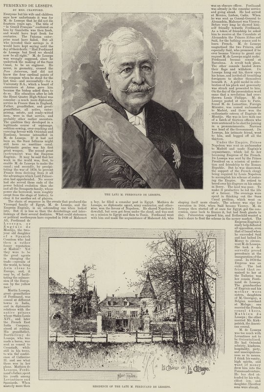 Ferdinand de Lesseps av Joseph Holland Tringham