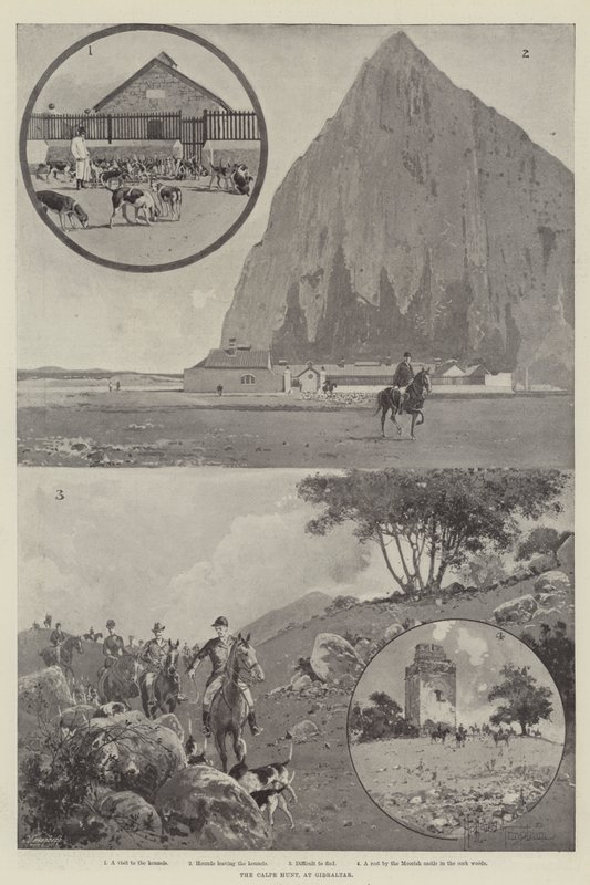 Calpe Hunt, vid Gibraltar av Joseph Holland Tringham