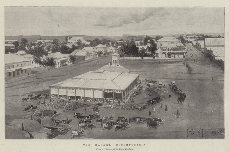 Marknaden, Bloemfontein av Joseph Holland Tringham