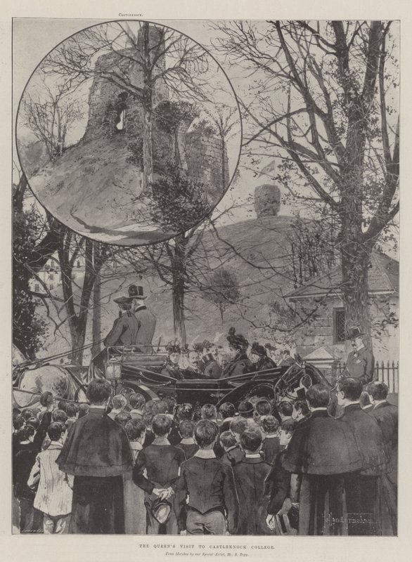 Drottningens besök på Castleknock College av Joseph Holland Tringham