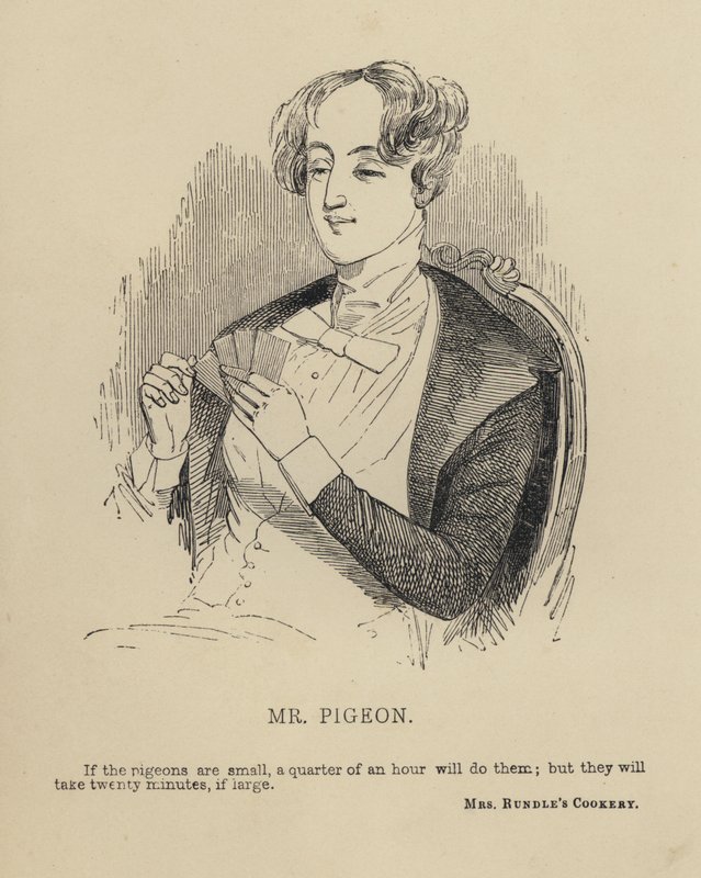 Kenny Meadows: Mr Pigeon (gravyr) av Joseph Kenny (after) Meadows