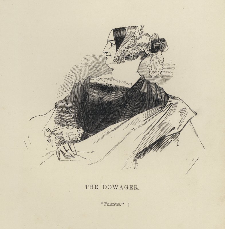 Kenny Meadows: The Dowager (gravyr) av Joseph Kenny (after) Meadows