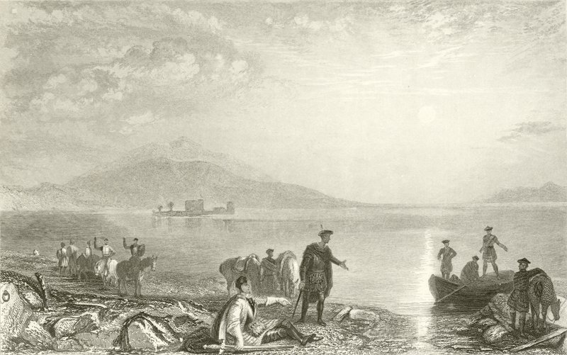 Slottet Loch Leven av Joseph Mallord William Turner