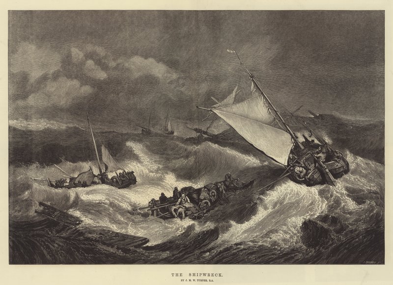 Skeppsbrottet av Joseph Mallord William Turner