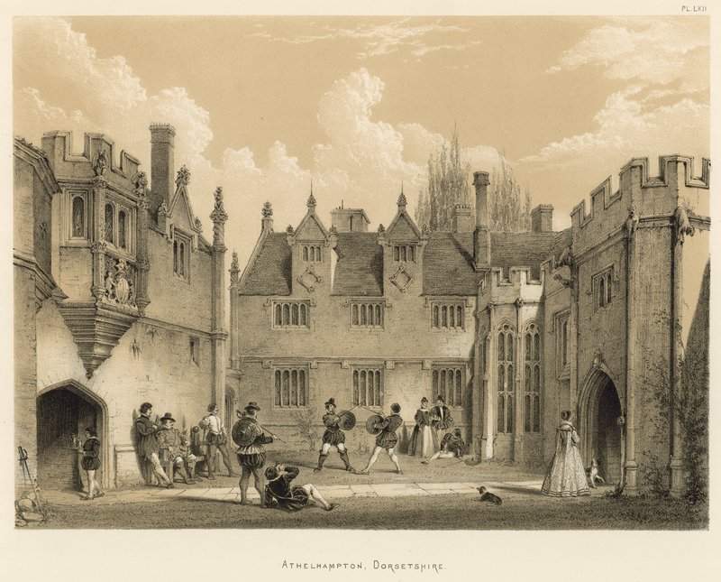 Athelhampton, Dorsetshire av Joseph Nash