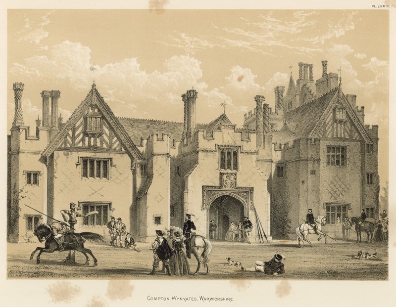 Compton Wynyates, Warwickshire av Joseph Nash
