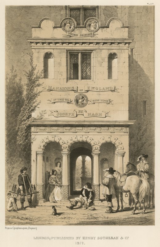 Porch, Cranborne, Dorset av Joseph Nash