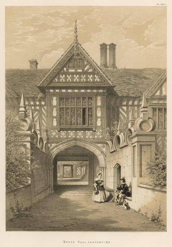 Speke Hall, Lancashire av Joseph Nash