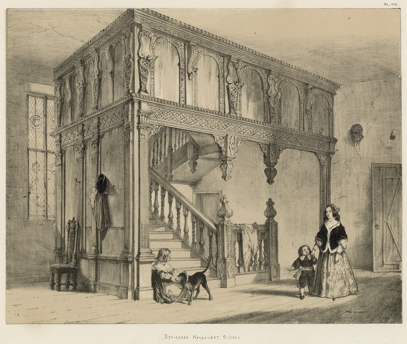 Trappan, Wakehurst, Sussex av Joseph Nash