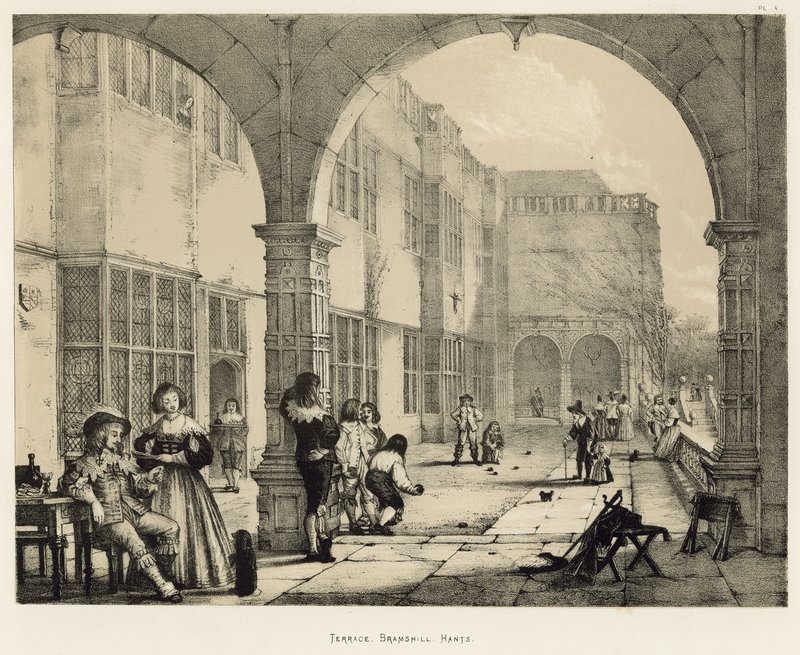 Terrace, Bramshill, Hants av Joseph Nash
