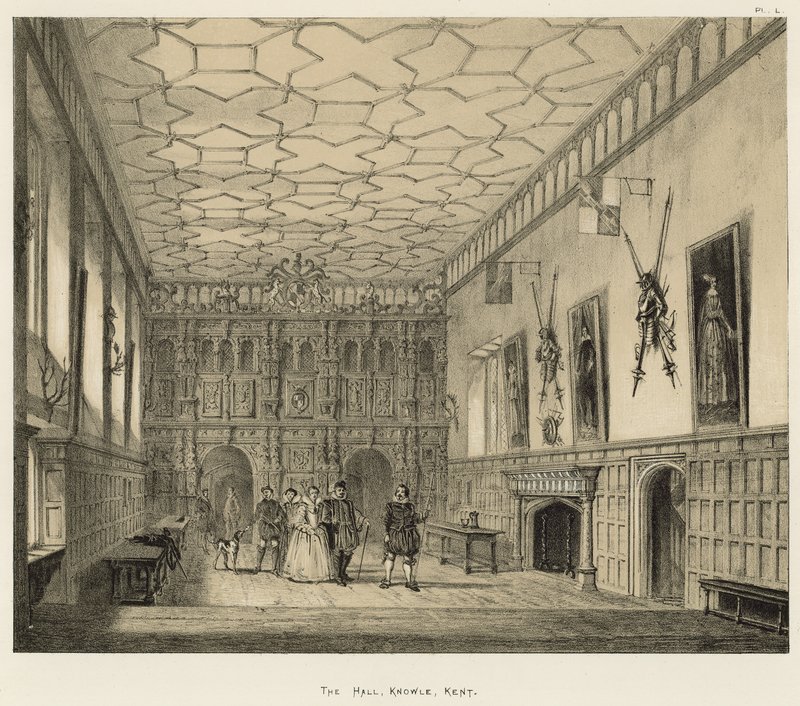 The Hall, Knowle, Kent av Joseph Nash