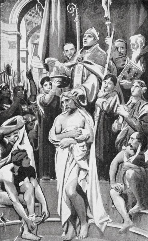 Dopet av Clovis (litografi) av Joseph Paul (after) Blanc