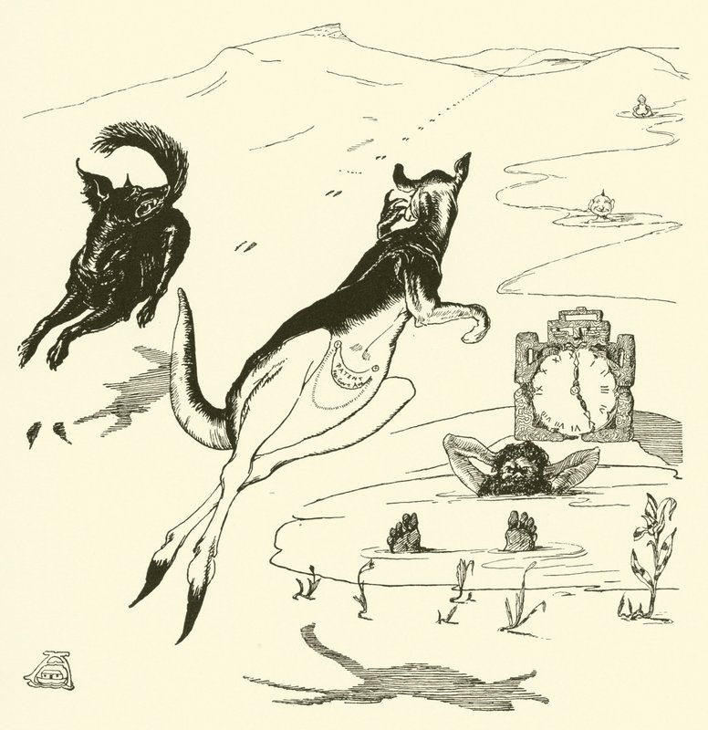 Old Man Kangaroo (gravyr) av Joseph Rudyard (after) Kipling