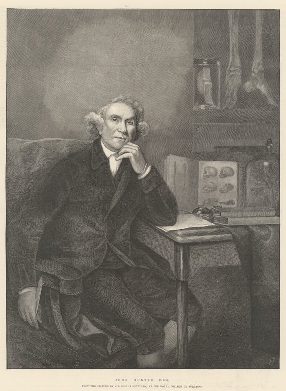John Hunter, FRS av Joshua Reynolds