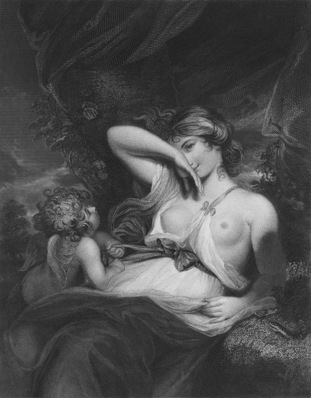 Ormen i gräset av Joshua after Reynolds