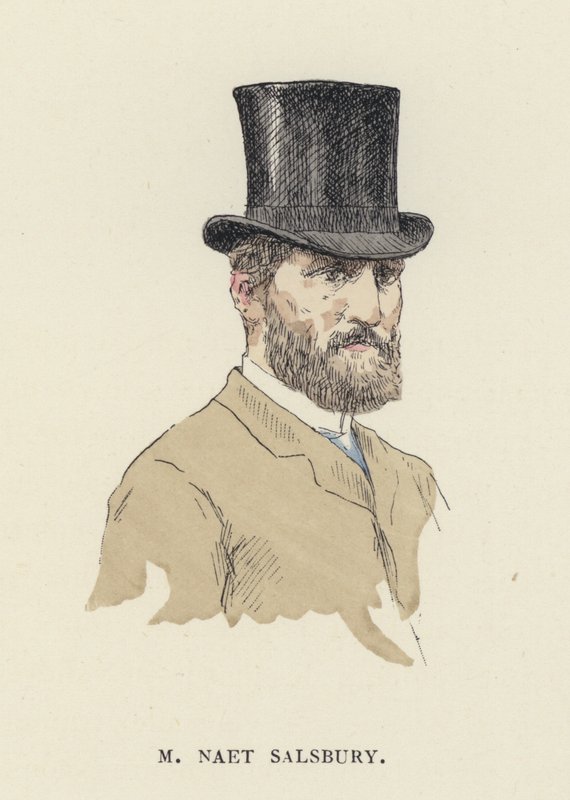M Naet Salsbury (färg litho) av Jules Arsene (after) Garnier