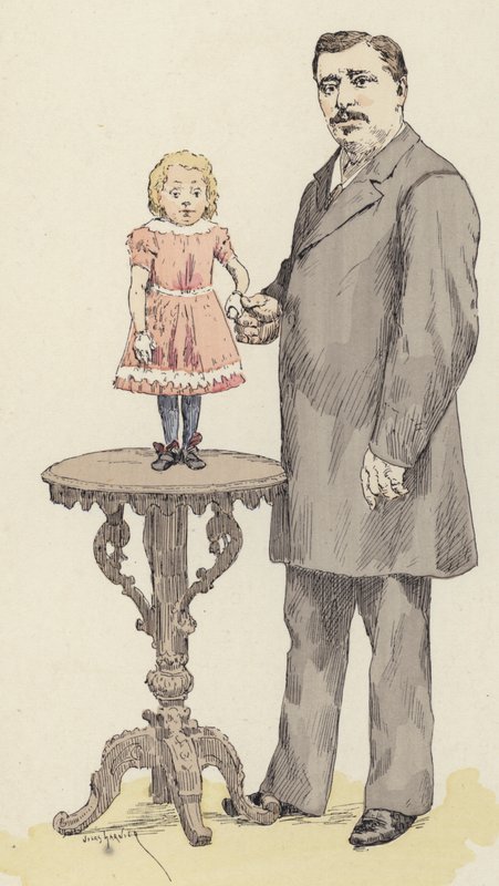 Midget (färg litho) av Jules Arsene (after) Garnier