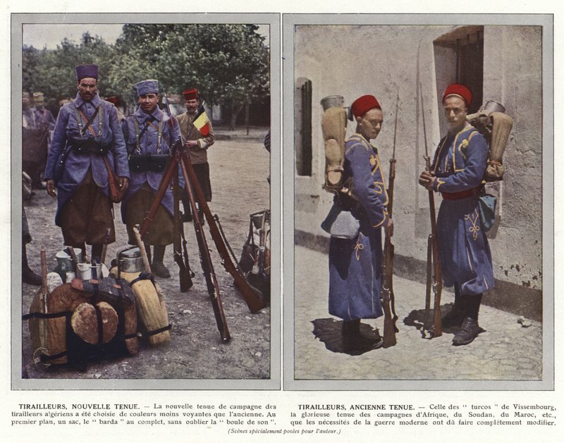 Skirmishers, New Outfit, Skirmishers, Old Outfit av Jules Gervais Courtellemont