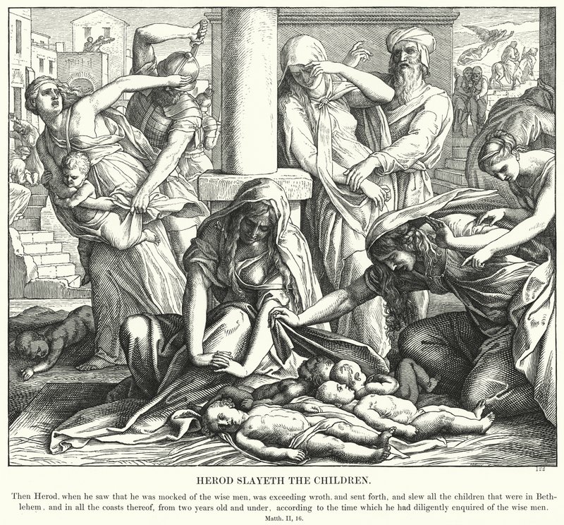 Herodes dödar barnen av Julius Schnorr von Carolsfeld