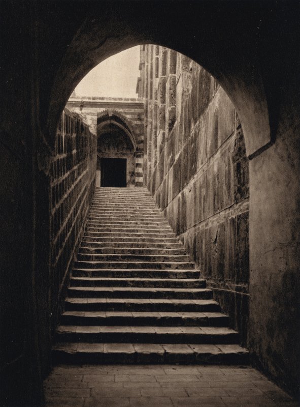 Hebron, Haram, Trappor (s/v foto) av Karl Grober