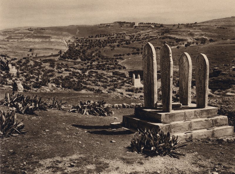 Jerusalem, Muhammedansk grav (s/v foto) av Karl Grober