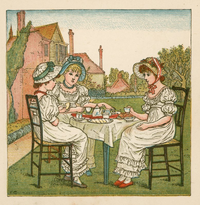 Te i trädgården av Kate Greenaway