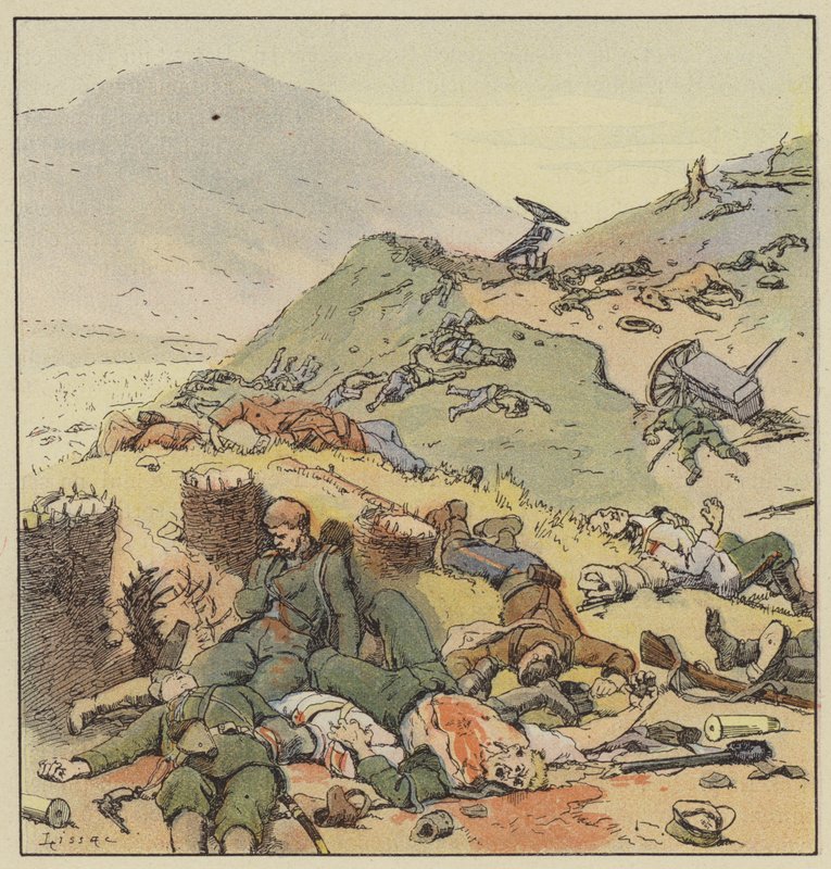 Dike övergiven av ryssarna, Liao-Yang av L. Malespine