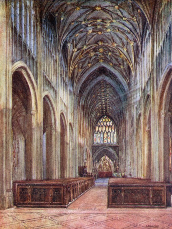 St Mary Redcliffe, tittar österut av Laura Annie Happerfield