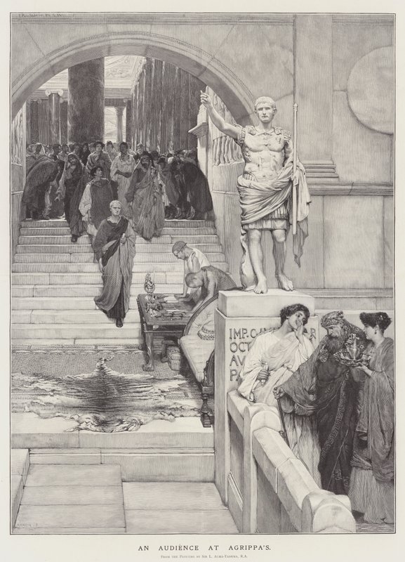 En publik hos Agrippa av Lawrence Alma Tadema