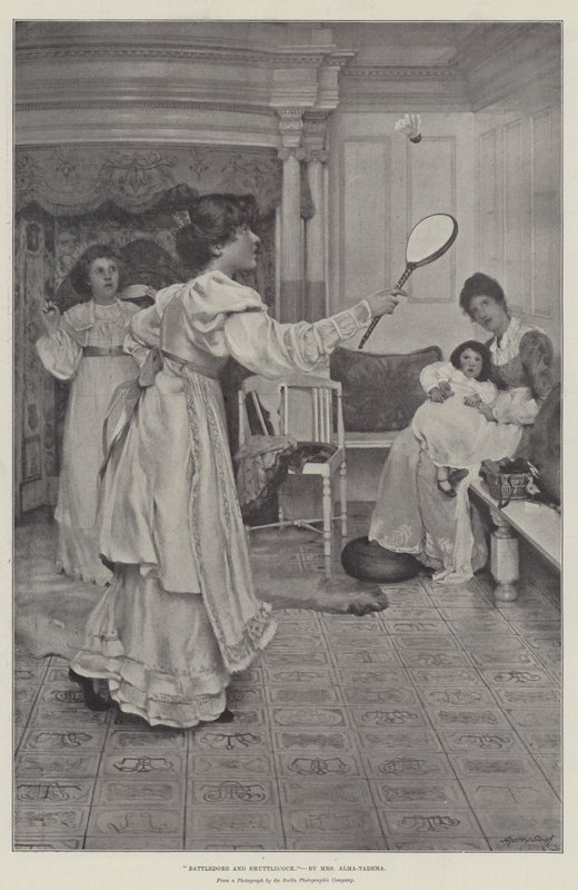 Battledore och Shuttlecock av Lawrence Alma Tadema