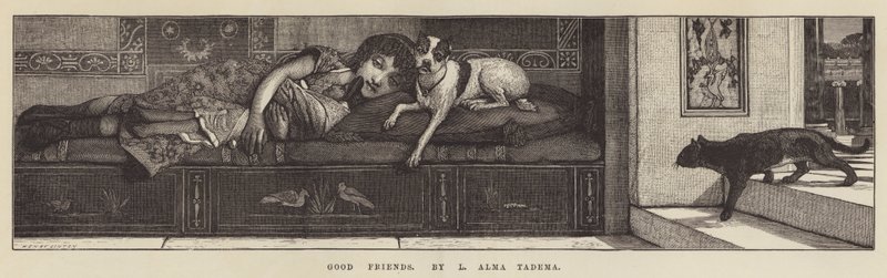 Goda vänner av Lawrence Alma Tadema