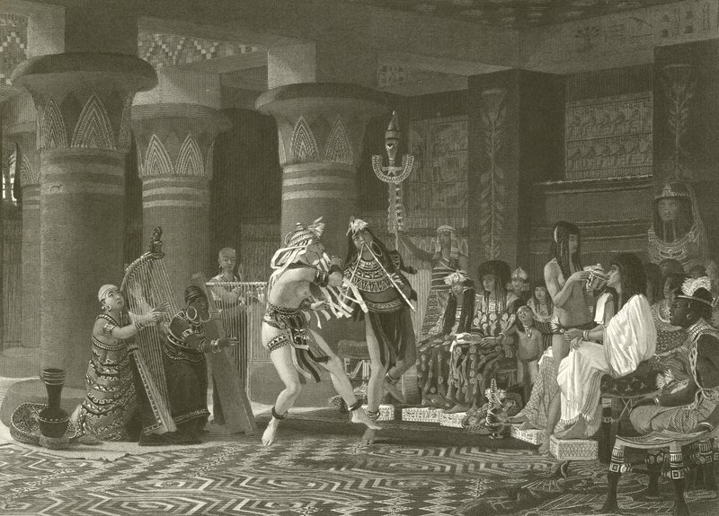 Fritidssysselsättning i det gamla Egypten av Lawrence Alma Tadema