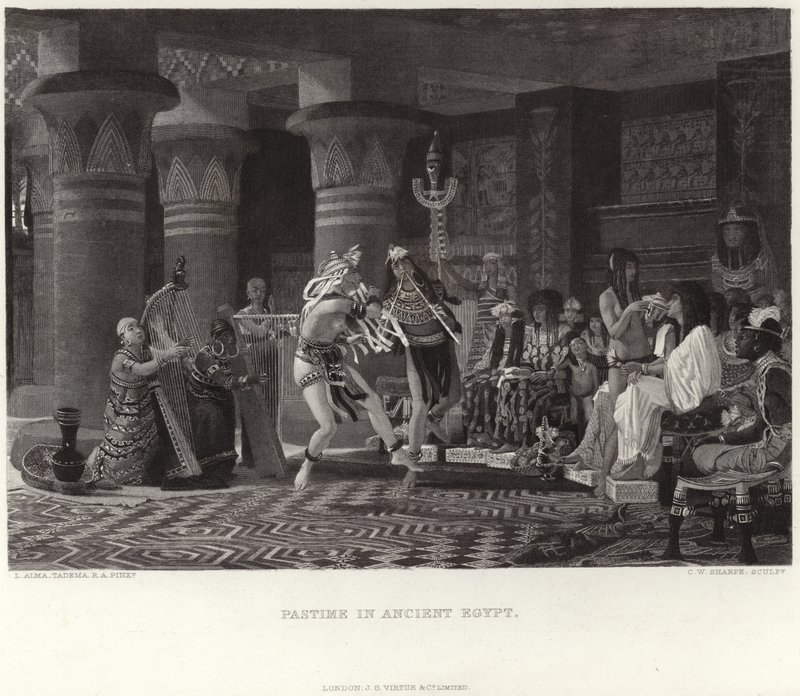 Tidfördriv i det gamla Egypten av Lawrence Alma Tadema