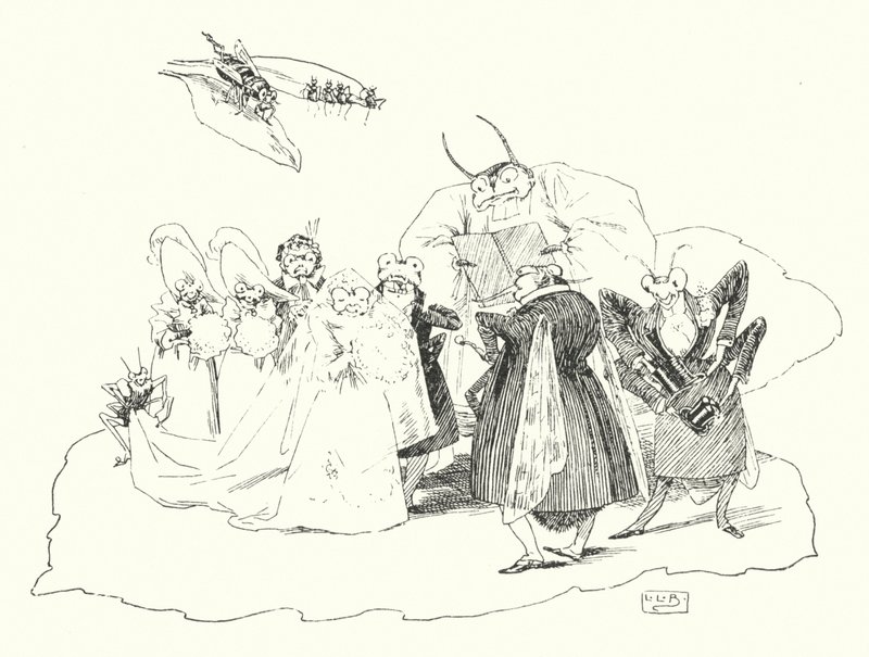 Fiddle-de-dee, fiddle-de-dee (gravyr) av Leonard Leslie Brooke