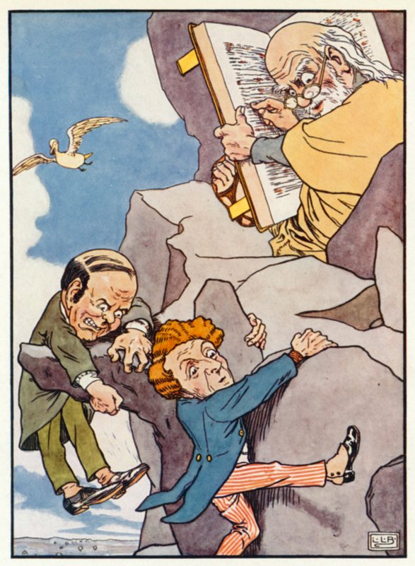 The Two Bachelors (färg litho) av Leonard Leslie Brooke