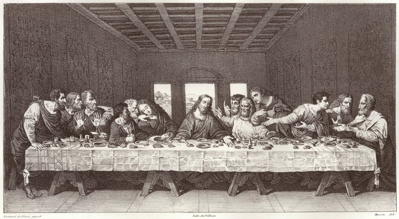 Sista måltiden av Leonardo da after Vinci