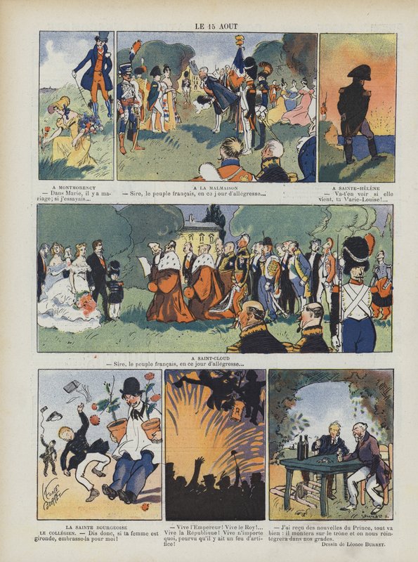 15 aug. Illustration för Le Rire av Leonce Burret