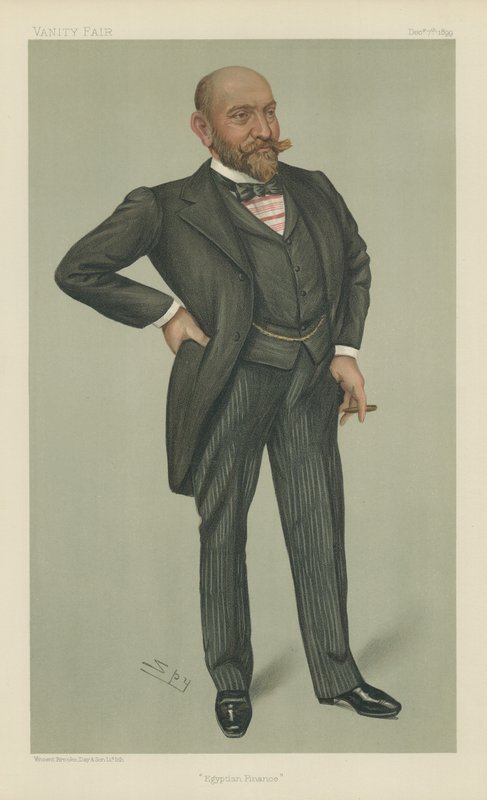 Mr Ernest Cassel (färg litho) av Leslie Matthew Ward