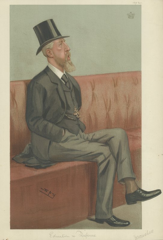 Hertigen av Devonshire (färg litho) av Leslie Matthew Ward