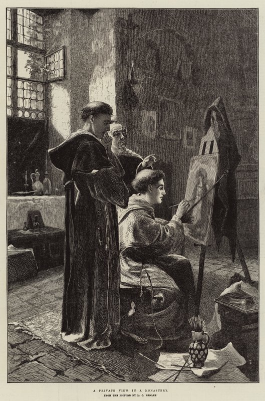 En privat utsikt i ett kloster av Lionel Charles Henley