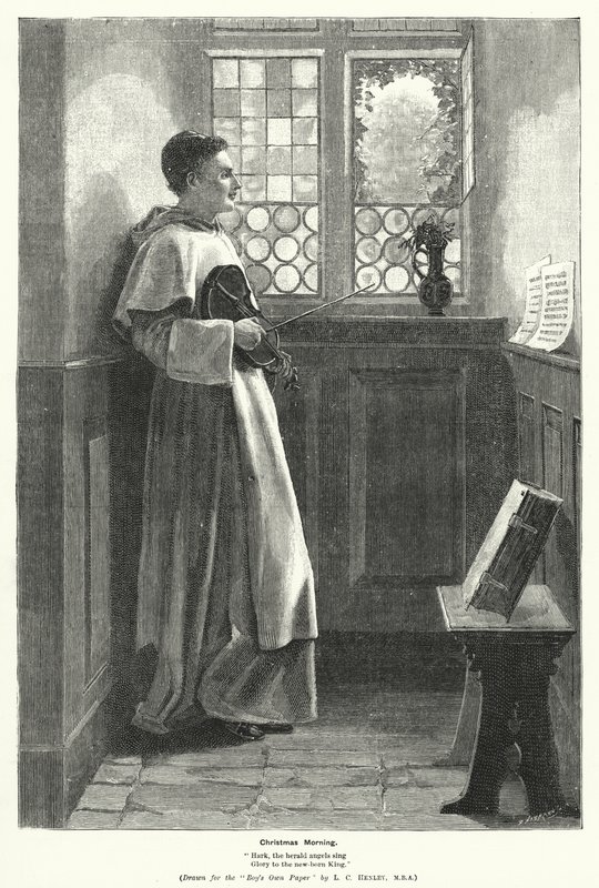 Julmorgon (gravyr) av Lionel Charles Henley