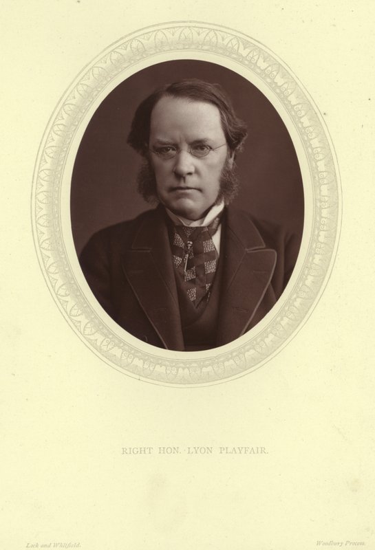 Porträtt av Lyon Playfair, baron Playfair av Lock and Whitfield