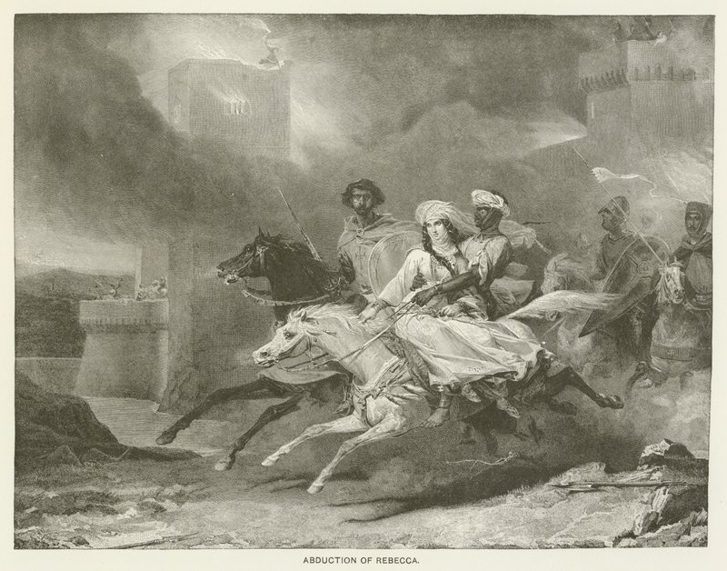 Bortförandet av Rebecca av Léon Cogniet
