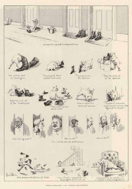 Stövlar på Svanen; eller, ingenting som läder av Louis Wain