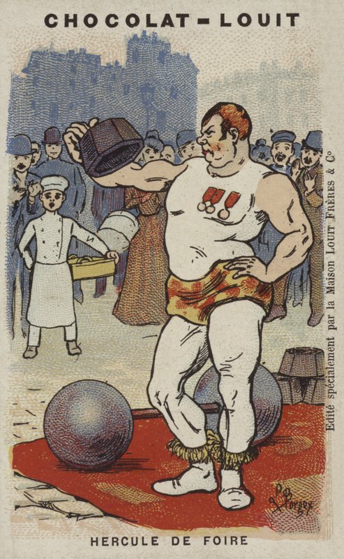 Hercules of Fair (kromolitho) av Louis Borgex